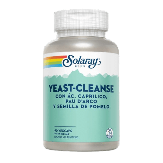 YEAST CLEANSE - 90CAPS SOLARAY aloe