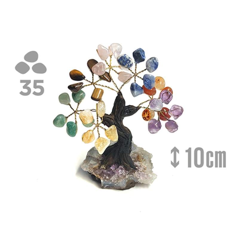 ARBOL CHAKRA 10CM 35 PIEDRAS aloe